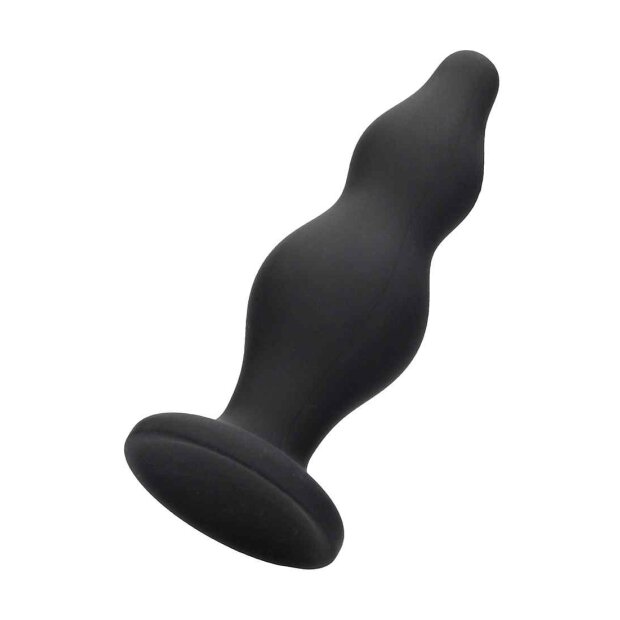 Shots - Ouch! Bubble Butt Plug Black Analplug Schwarz ⌀ 3,5 cm