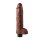 King Cock Vibrating Cock with Balls 10 Inch Brown 20,5 cm
