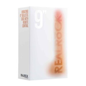 Vibrating Realistic Cock - 9" - With Scrotum - Skin