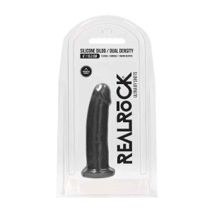 Silicone Dildo Without Balls - Black - 15,3 cm