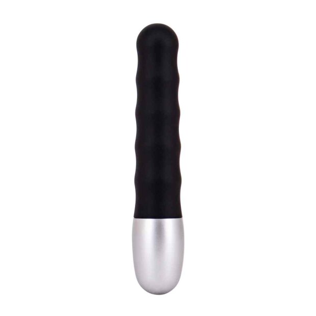Discretion Ribbed Mini Vibrator - Black