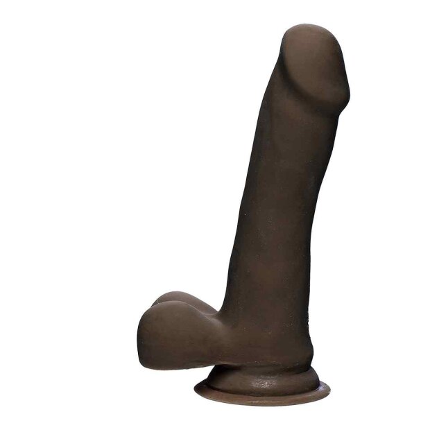 Doc Johnson The D Slim D With Balls Dildo Braun 16,5 cm