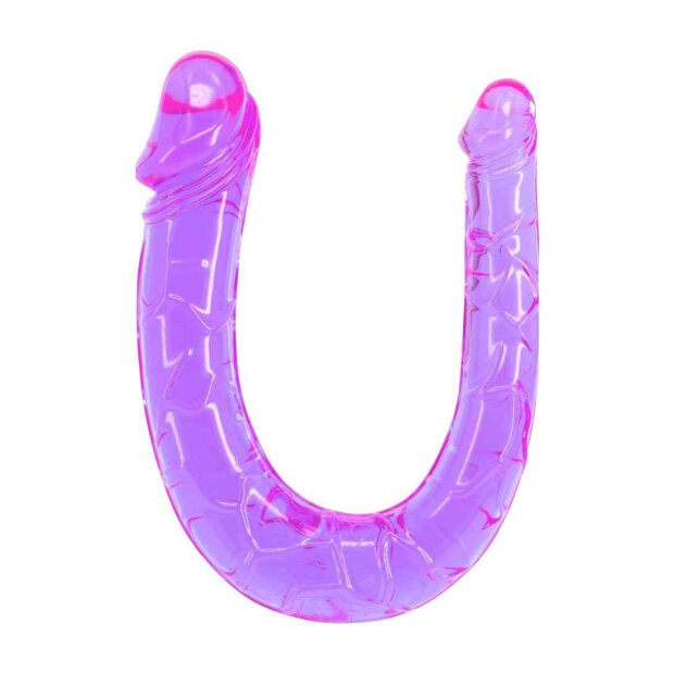 Twin Head Jelly Penis Dong - Purple