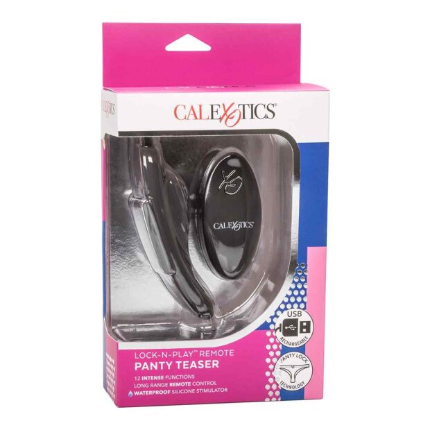 CalExotics Lock-N-Play Wristband Remote Panty Teaser Vibrator Pink 11,5 cm