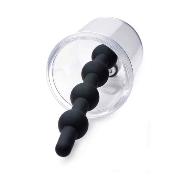 Rose Bud Cylinder w/ Beaded Silicone Insert Black