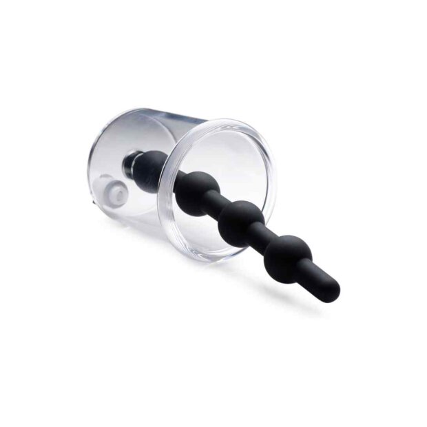 Rose Bud Cylinder w/ Beaded Silicone Insert Black