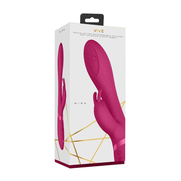 VIVE Mira Rabbit Vibrator Pink 21,5 cm