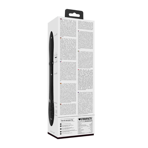 VIVE Halo Rabbit Vibrator Schwarz 24,5 cm ⌀ 4,3 cm