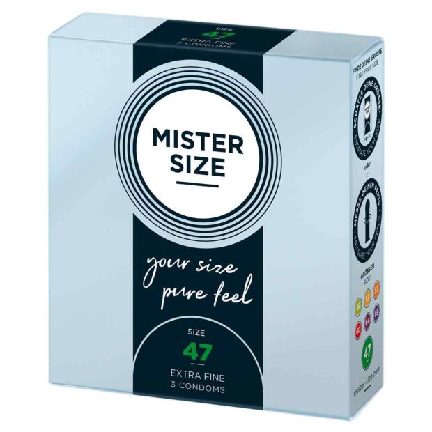 Mister Size 47mm pack of 3