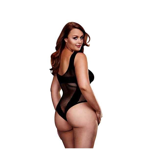 Baci Fishnet Jacquard V Teddy Queen Size