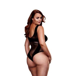 Baci Fishnet Jacquard V Teddy Queen Size