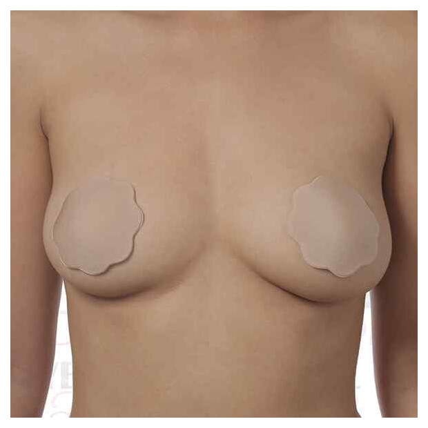 Bye Bra Fabric Nipple Covers Nude 1 Pair