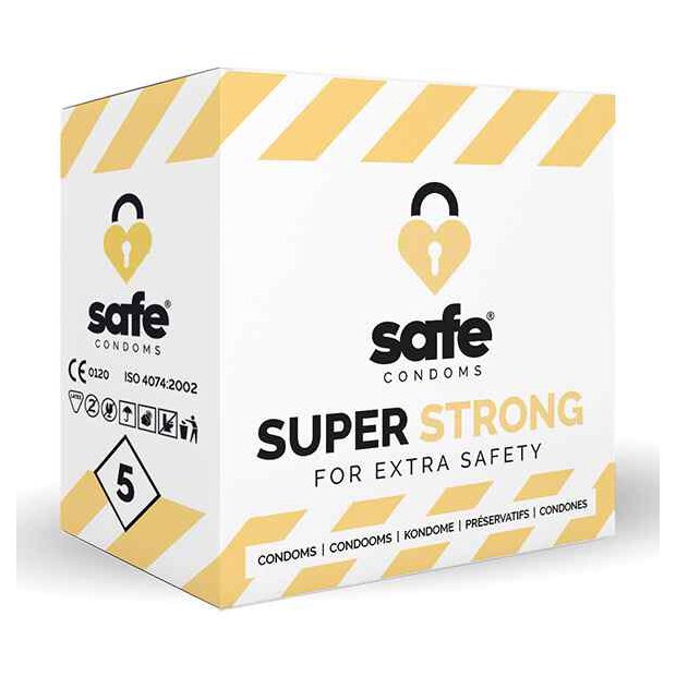 SAFE Condoms Super Strong for Extra Safety (5 pcs)