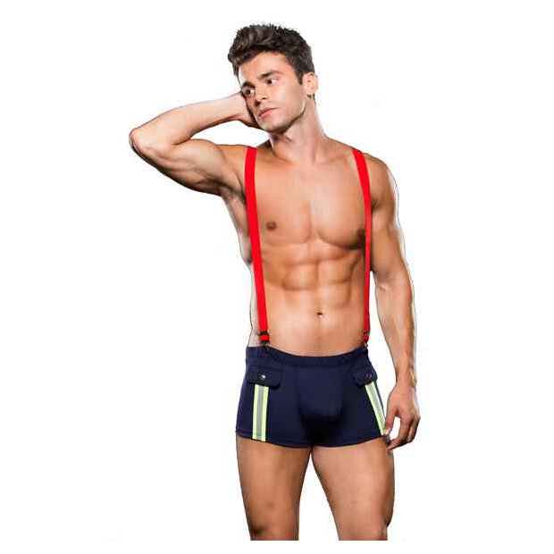 Envy - Fireman Bottom With Suspenders 2 Pc L/XL