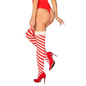 Obsessive Kissmas holds-up red S/M