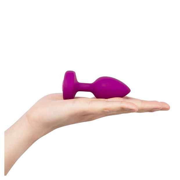 B-Vibe Vibrating Jewel Plug S/M Pink Ruby