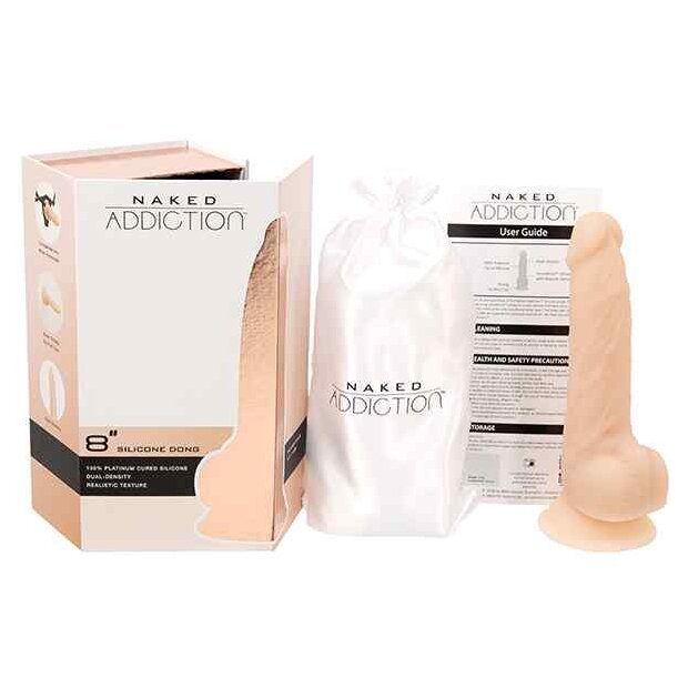 Naked Addiction Dual Density Dong Dildo Beige 20,5 cm