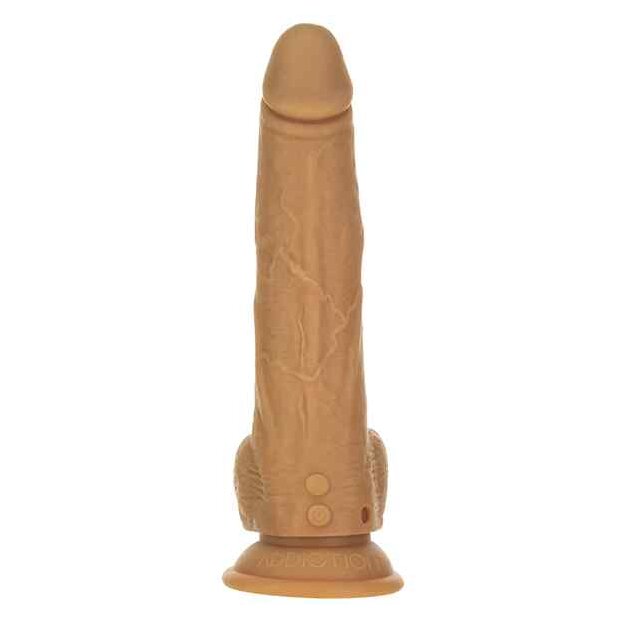 Naked Addiction Thrusting Dong with Remote Vibrator Beige 23 cm ⌀ 4,6 cm