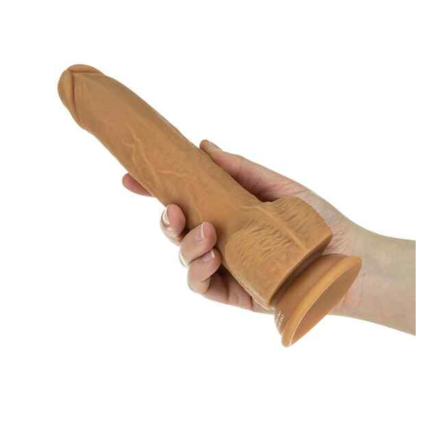 Naked Addiction Thrusting Dong with Remote Vibrator Beige 23 cm ⌀ 4,6 cm