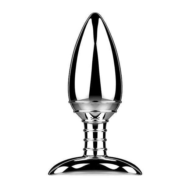 Nexus Cestos Aluminium Remote Control Butt Plug Analplug Silber ⌀ 4 cm