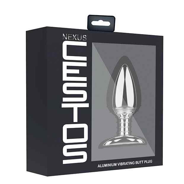 Nexus Cestos Aluminium Remote Control Butt Plug Analplug Silber ⌀ 4 cm