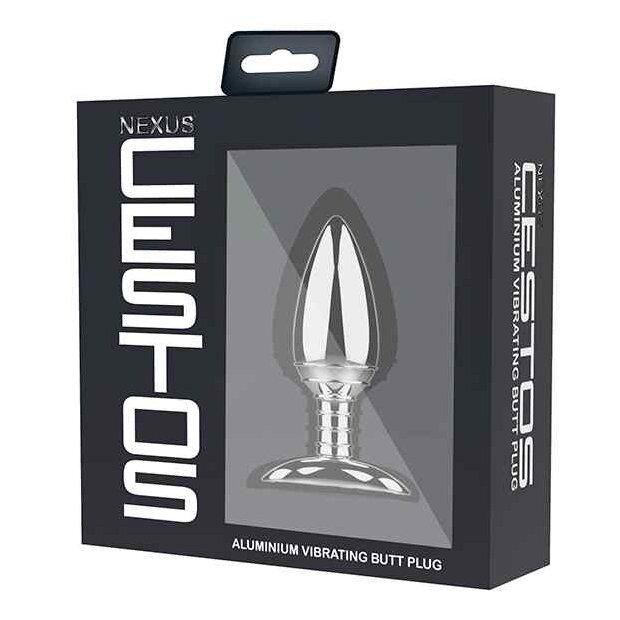 Nexus Cestos Aluminium Remote Control Butt Plug Analplug Silber ⌀ 4 cm