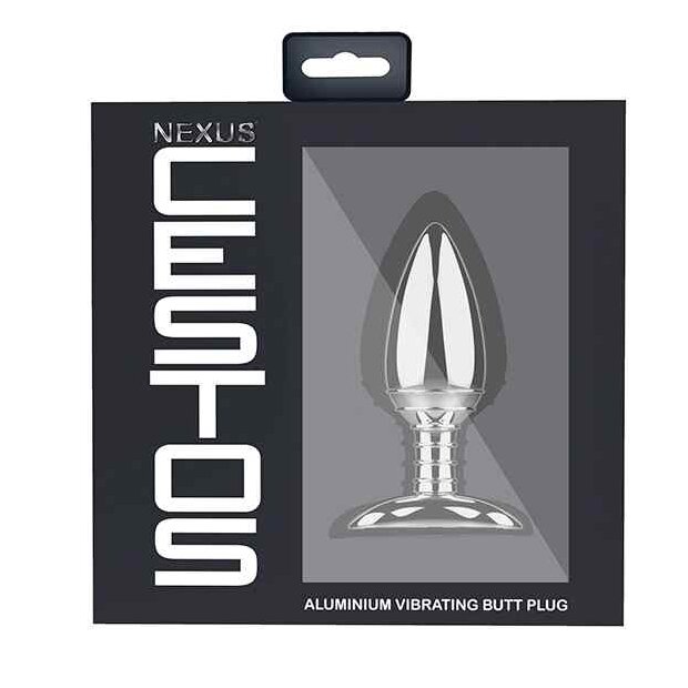 Nexus Cestos Aluminium Remote Control Butt Plug Analplug Silber ⌀ 4 cm