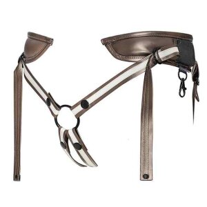 Strap-On-Me Leatherette Harness Desirous Strap-On Bronze