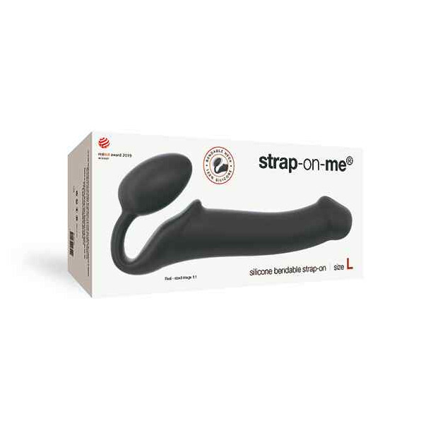 Strap-On-Me Semi-Realistic Bendable Strap-On Black L