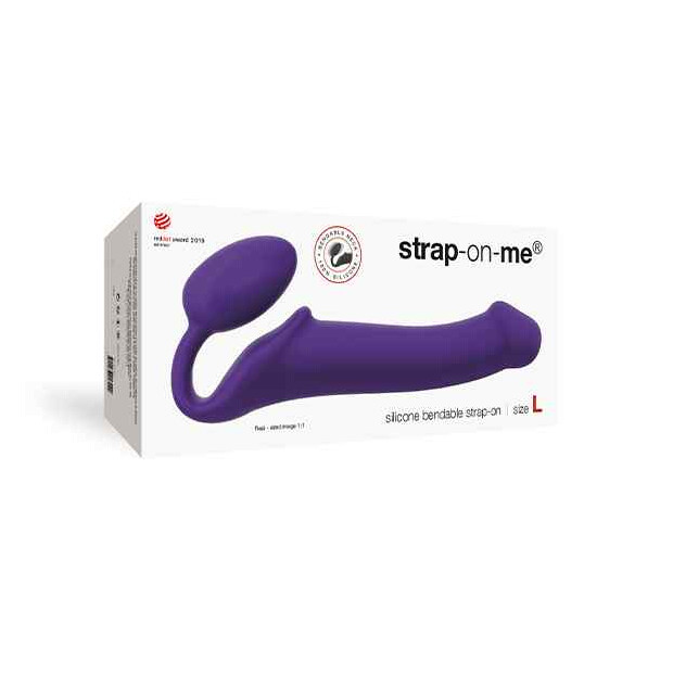 Strap-On-Me Semi-Realistic Bendable Strap-On Purple L
