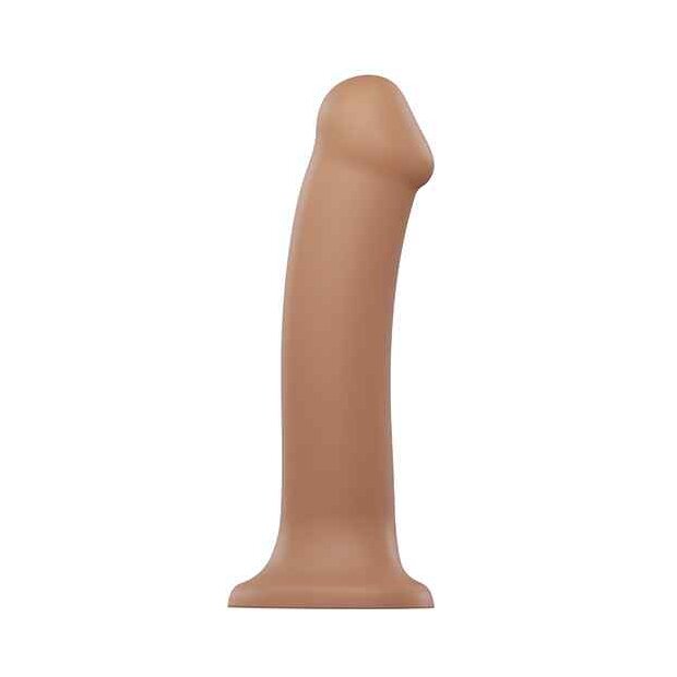 Strap-On-Me Semi-Realistic Dual Density Bendable Dildo Caramel XL