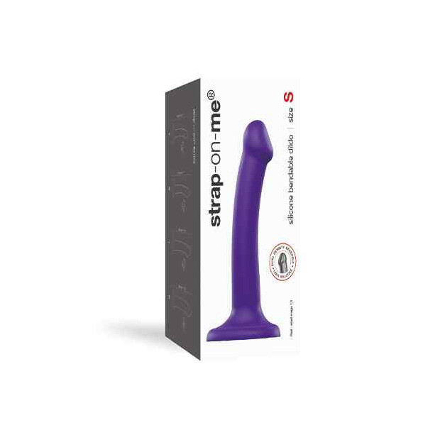 Strap-On-Me Semi-Realistic Dual Density Bendable Dildo Purple S