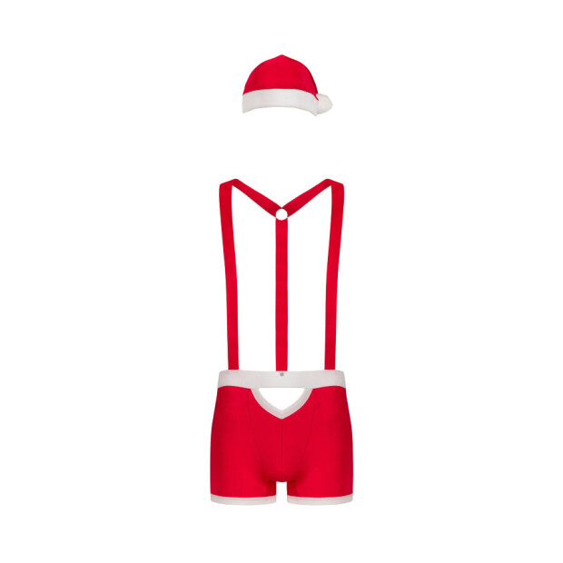 Obsessive Mr Claus costume red S/M