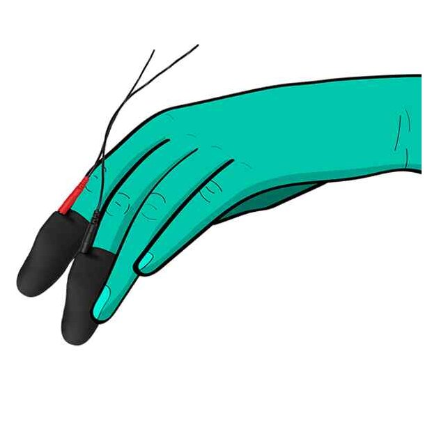 ElectraStim Silicone Noir Explorer Finger Sleeves