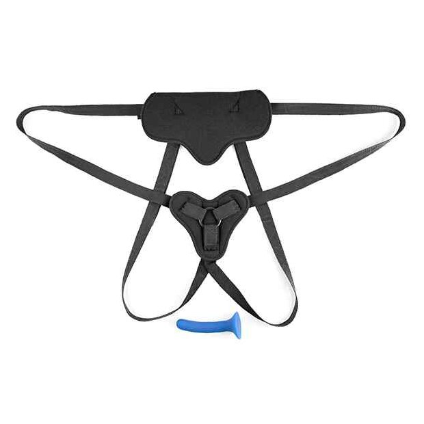 Sportsheets New Comers Strap On Set Special Edition Schwarz Blau 13,3 cm Taille bis 183 cm